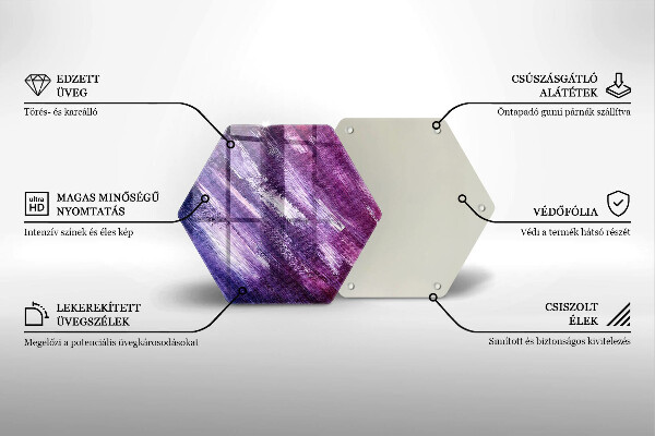 Glass worktop saver Paint abstraction