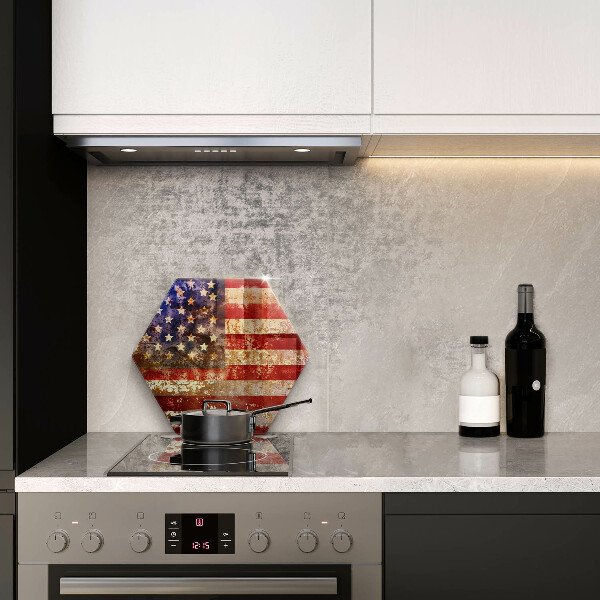 Glass worktop saver USA Flag of America