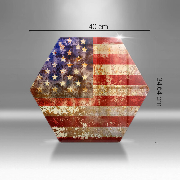 Glass worktop saver USA Flag of America