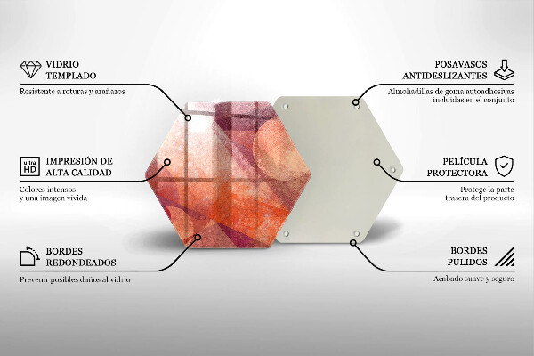 Glass worktop saver Abstract art