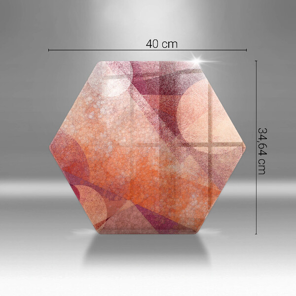 Glass worktop saver Abstract art