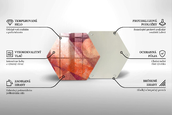 Glass worktop saver Abstract art