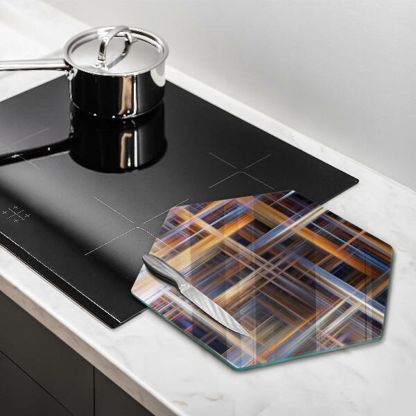 Glass worktop saver Abstract paint lines