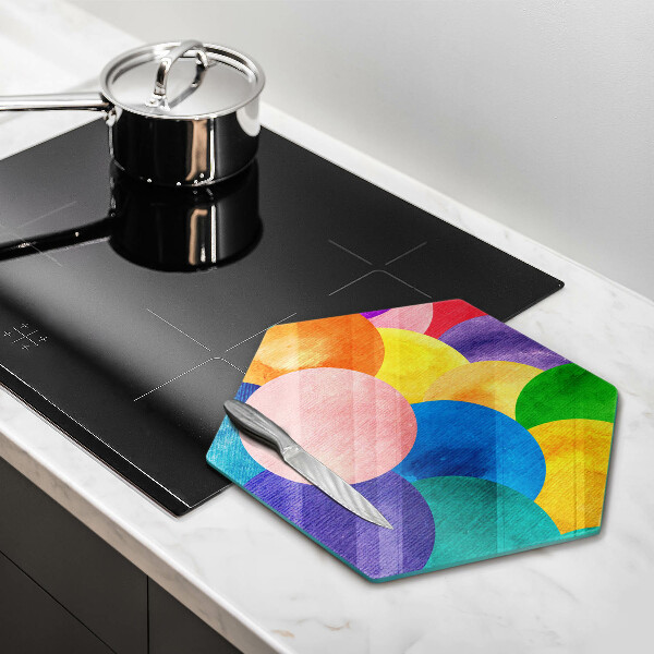 Glass worktop saver Colorful wheels