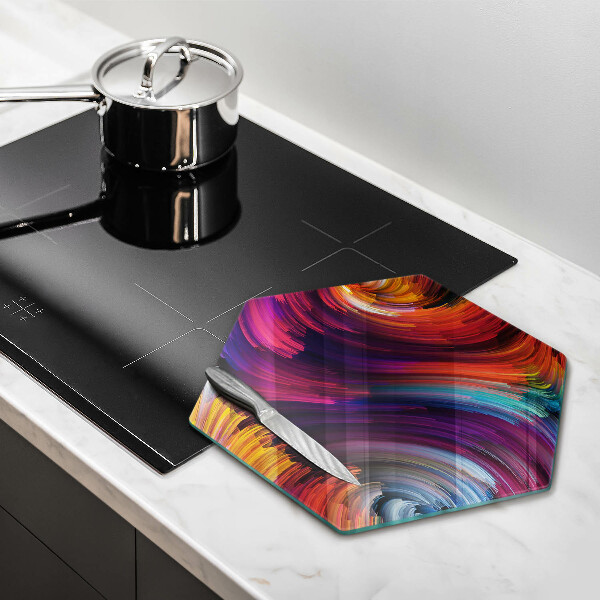 Glass worktop saver Colorful highlights