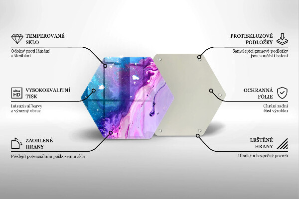 Glass worktop saver Abstraction ink