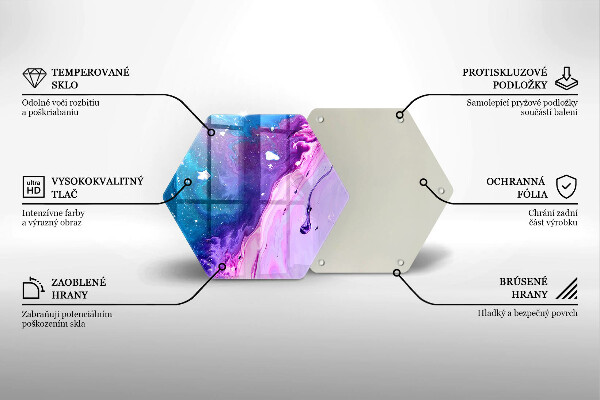 Glass worktop saver Abstraction ink