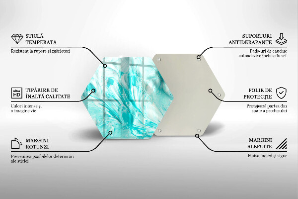 Glass worktop saver Paints abstraction