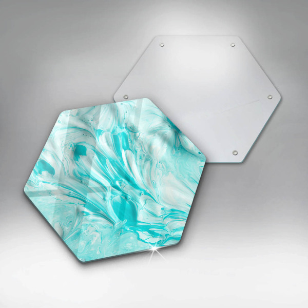 Glass worktop saver Paints abstraction