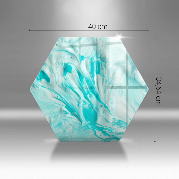 Glass worktop saver Paints abstraction