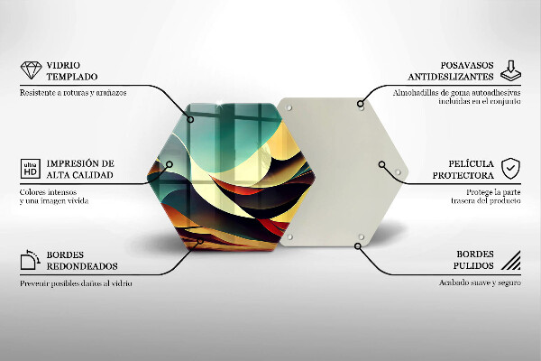 Glass worktop protector Shape abstraction