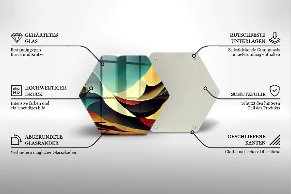 Glass worktop protector Shape abstraction