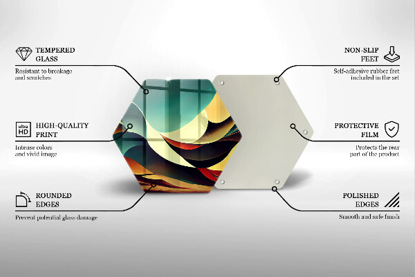 Glass worktop protector Shape abstraction