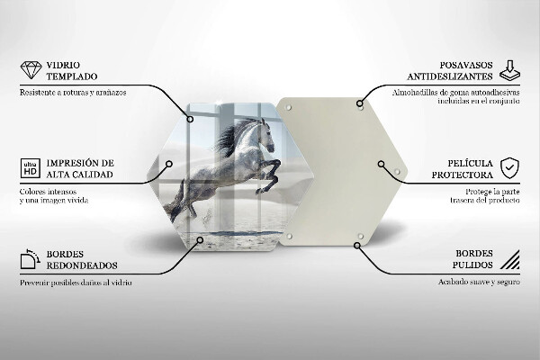 Chopping board White Romanian horse