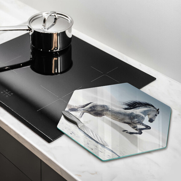 Chopping board White Romanian horse