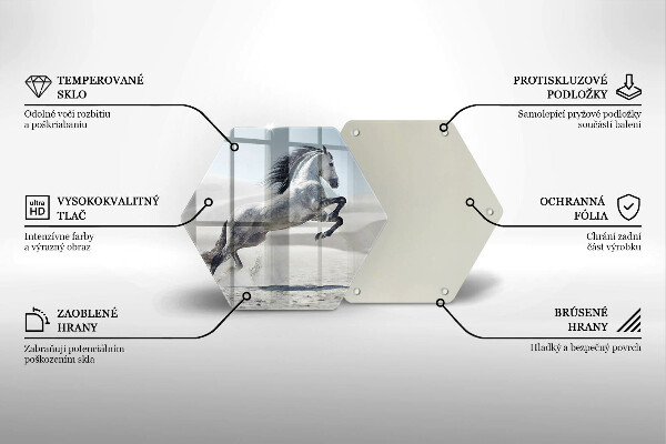 Chopping board White Romanian horse