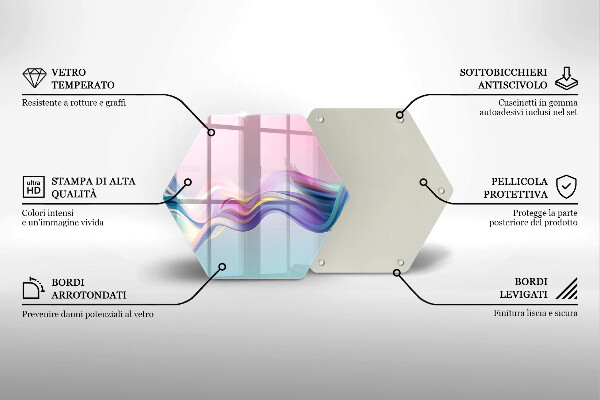 Chopping board Pastel abstraction