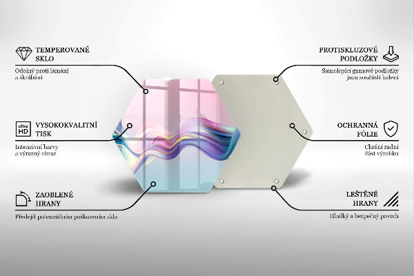 Chopping board Pastel abstraction