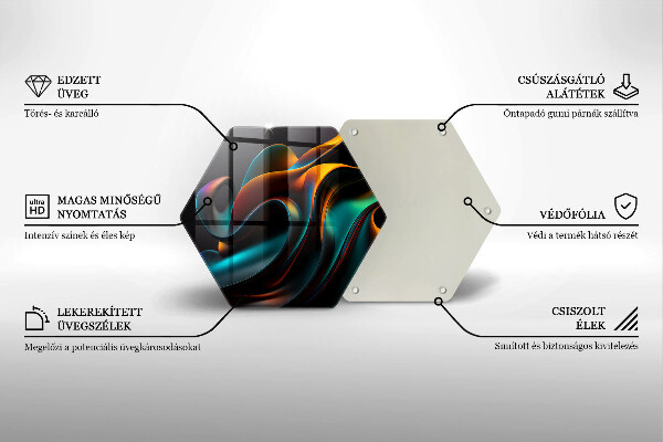 Glass worktop protector Colorful abstraction