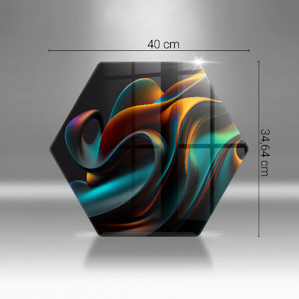 Glass worktop protector Colorful abstraction