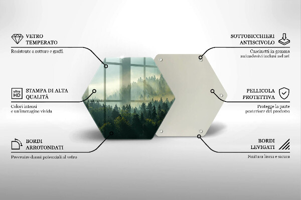 Chopping board Landscape view of the forest