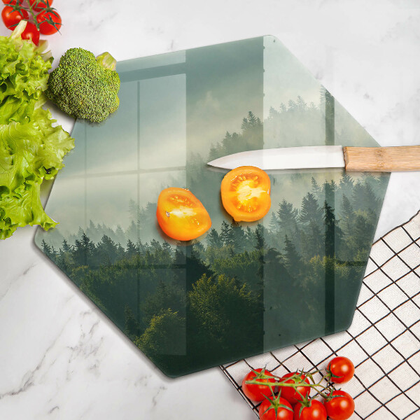 Chopping board Landscape view of the forest