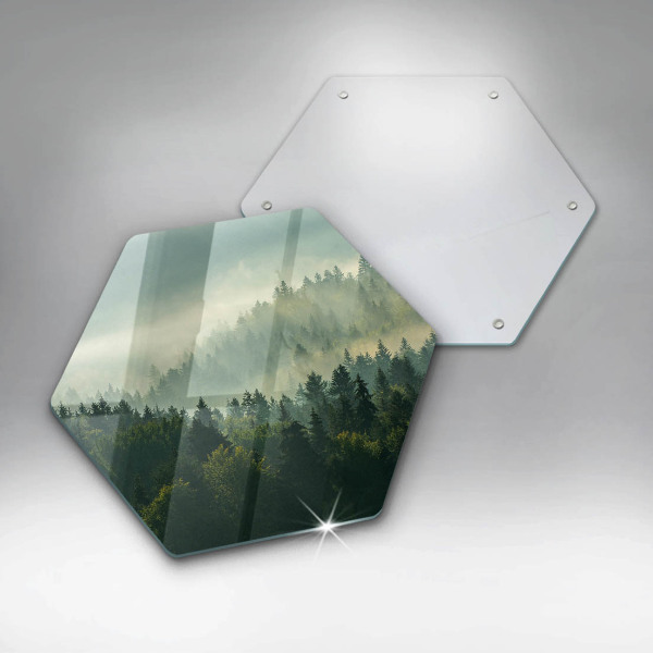 Chopping board Landscape view of the forest