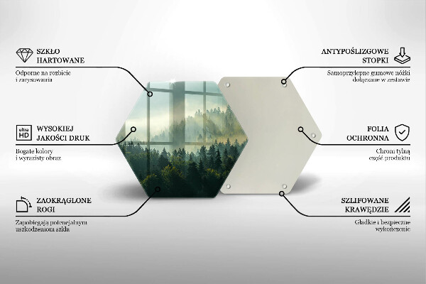 Chopping board Landscape view of the forest