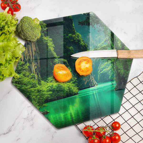 Chopping board Laguna landscape