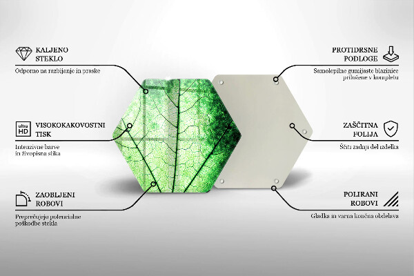 Chopping board Decorative leaf