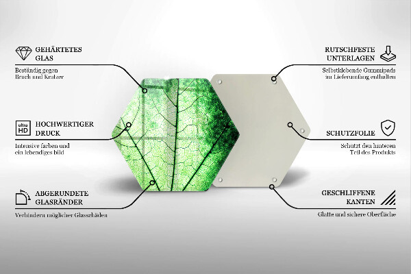 Chopping board Decorative leaf