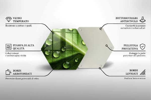 Chopping board Nature Rosa and Leaf