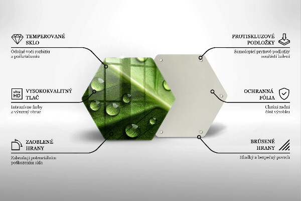 Chopping board Nature Rosa and Leaf