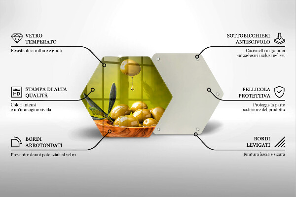 Chopping board Tasty olives