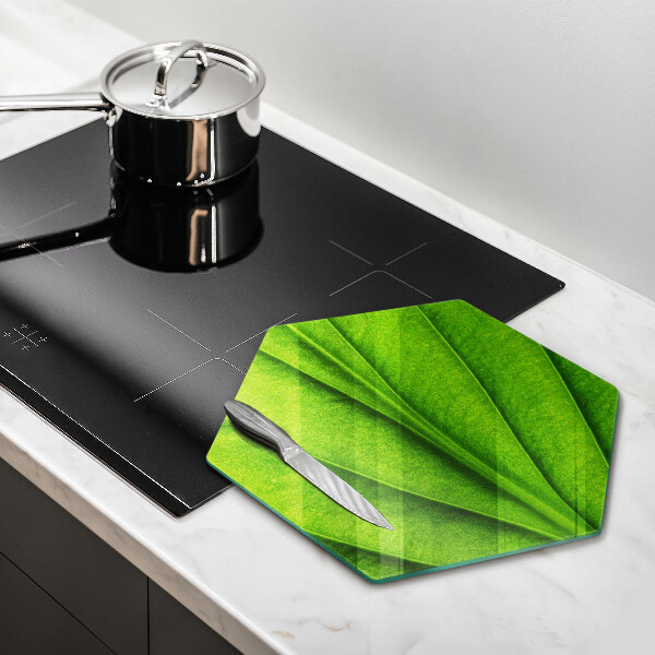 Chopping board glass Nature leaf veins