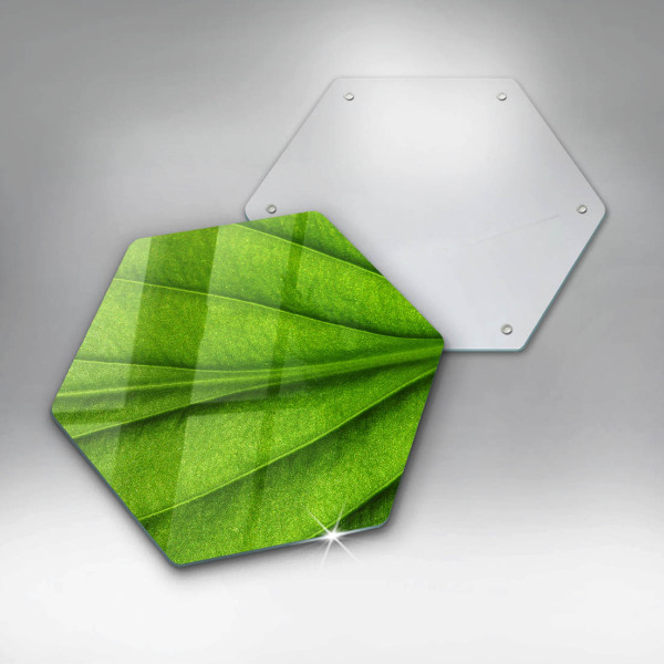 Chopping board glass Nature leaf veins