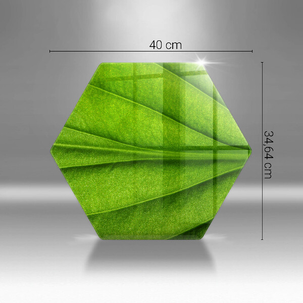 Chopping board glass Nature leaf veins