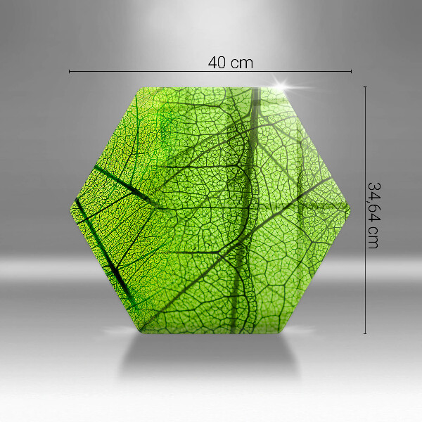 Chopping board glass Natura leaves