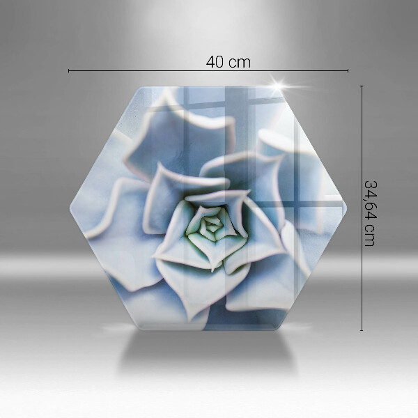 Chopping board glass Flower plant