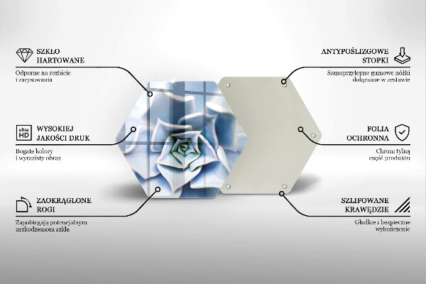 Chopping board glass Flower plant