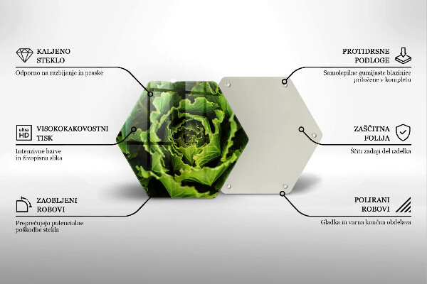 Chopping board glass Food - lettuce
