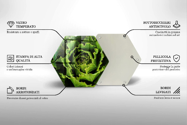 Chopping board glass Food - lettuce