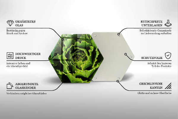 Chopping board glass Food - lettuce