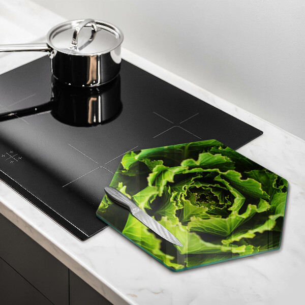 Chopping board glass Food - lettuce