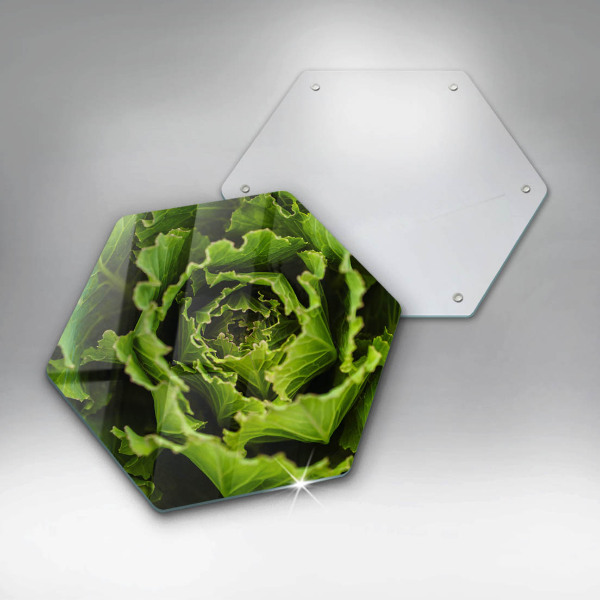 Chopping board glass Food - lettuce