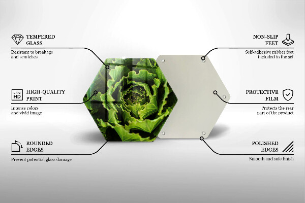 Chopping board glass Food - lettuce