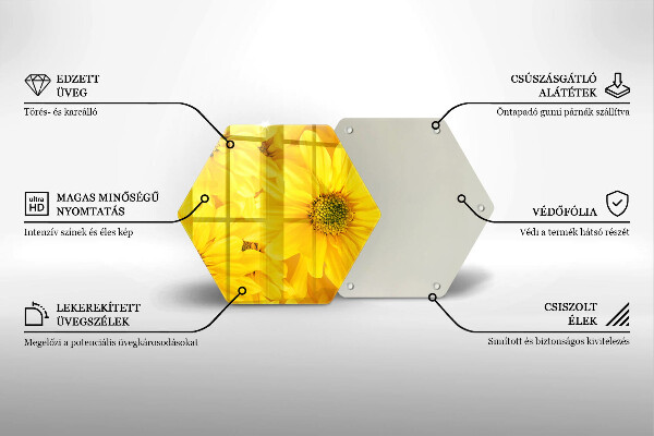 Chopping board Flowers petals