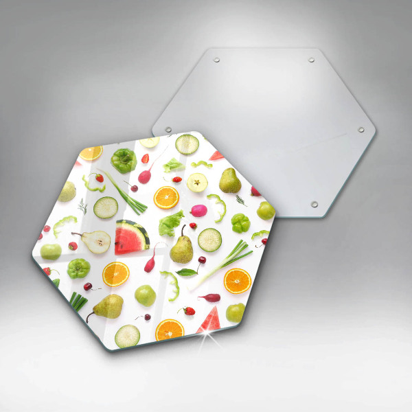 Chopping board Fruit and vegetables pattern