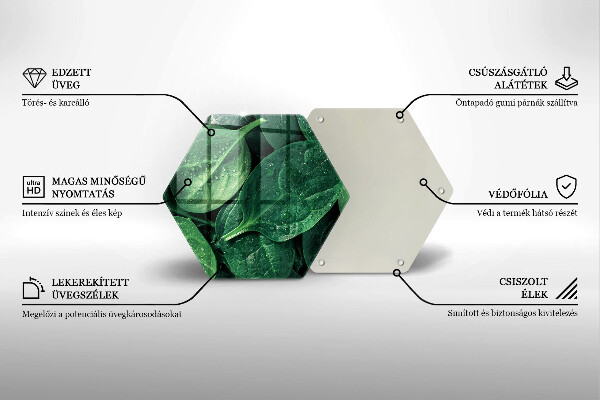 Chopping board Basil leaves