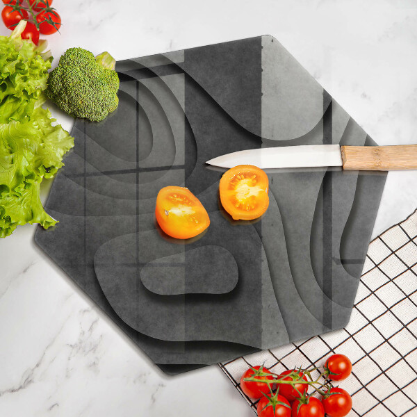 Chopping board 3D stone shapes